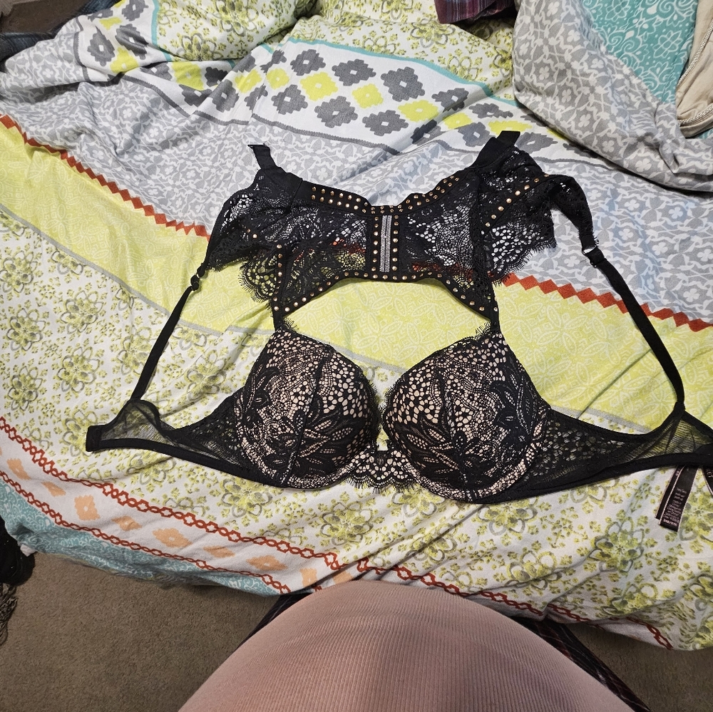 A Victoria's Secret lingerie bra.